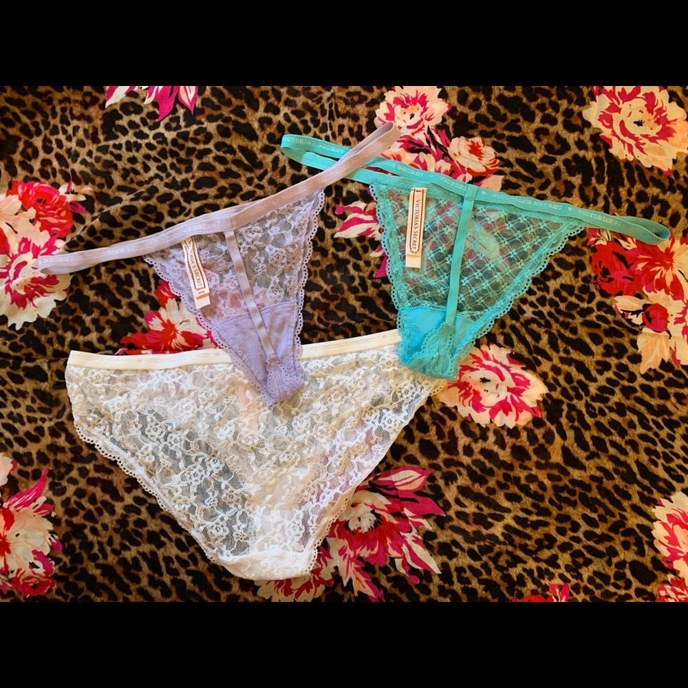 Victoria’s Secret Lace Panties. (Set of 3) - Picture 3 of 9